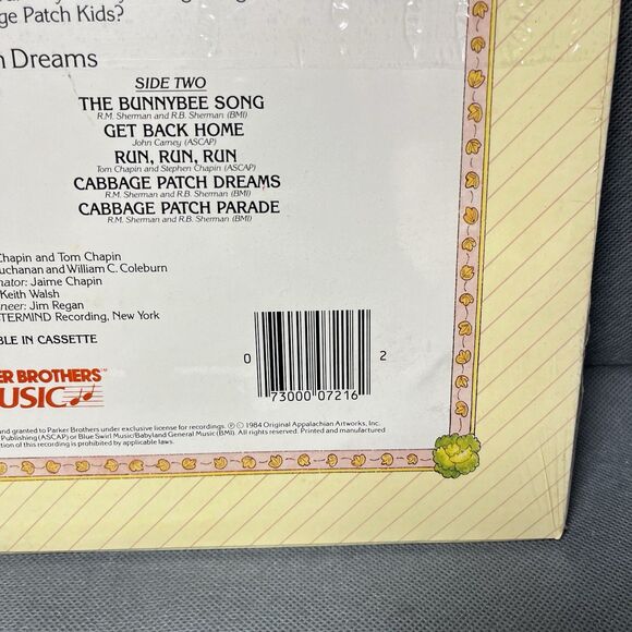 Cabbage Patch Kids Dreams 1984 LP Parker Brothers PB-7216 Vinyl Record-SEALED - Picture 3 of 8